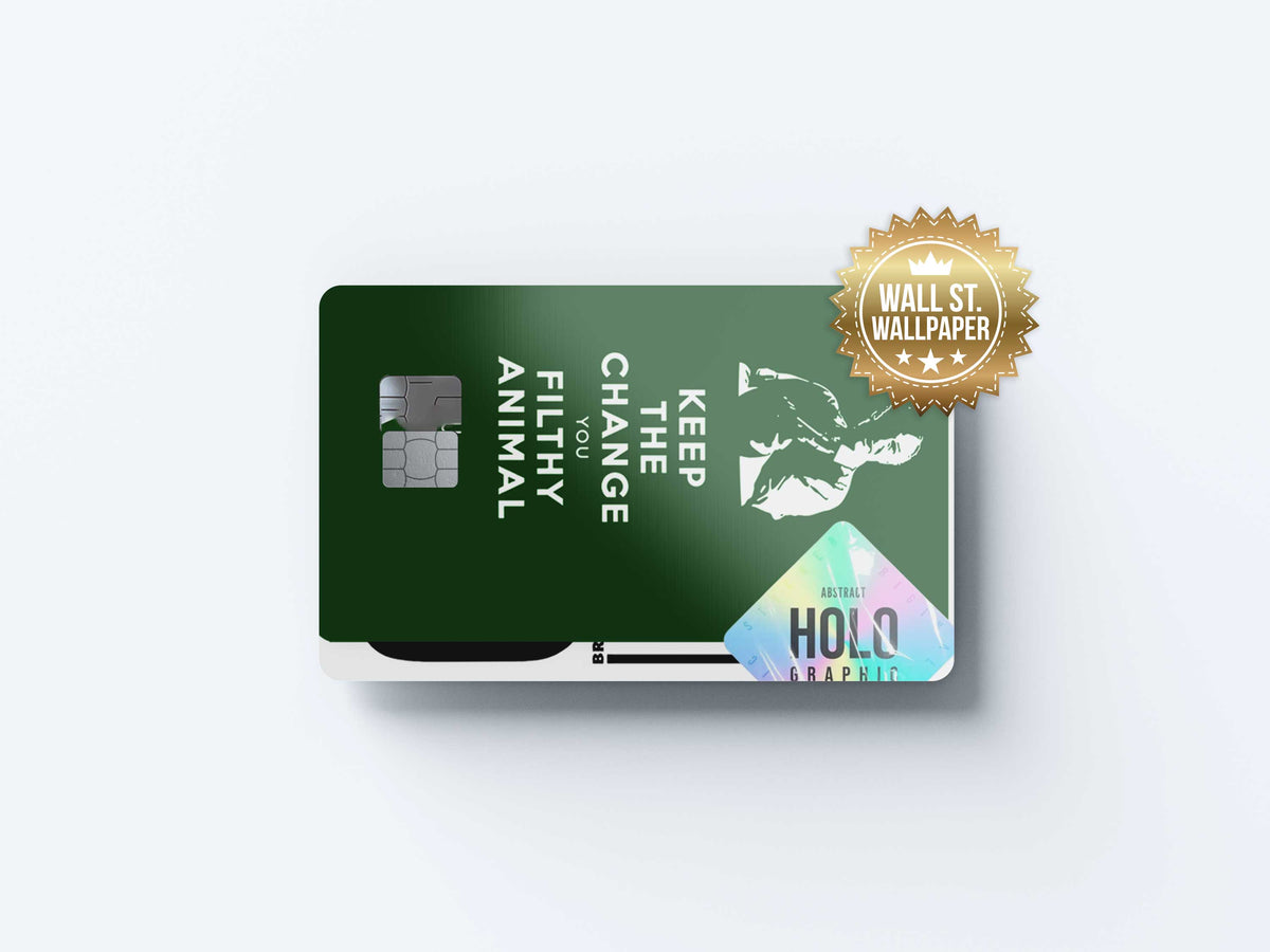 Filthy Animal Holo - Premium Vinyl Credit Card Skin Cover by Wonderwallsboutique