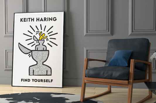 Keith Haring-Inspired Self-Discovery Art Print