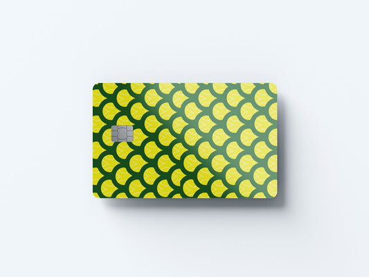 Watercolor fish scales design | credit card sticker | small chip | credit card skin for nursery and home wall decor.