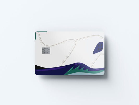 Watercolor fives grapes design | credit card sticker | small chip | credit card skin for nursery and home wall decor.