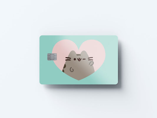 Watercolor flirting design | credit card sticker | small chip | credit card skin for nursery and home wall decor.