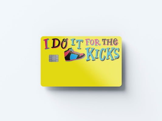 Watercolor for the kicks design | credit card sticker | small chip | credit card skin for nursery and home wall decor.