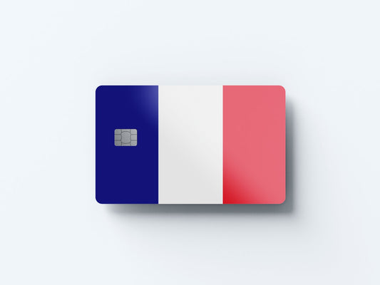 Watercolor france design | credit card sticker | small chip | credit card skin for nursery and home wall decor.