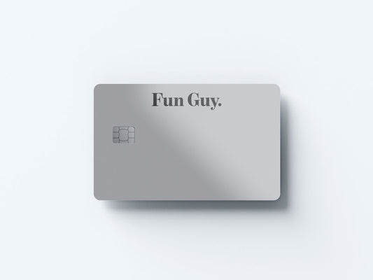 Watercolor fun guy design | credit card sticker | small chip | credit card skin for nursery and home wall decor.