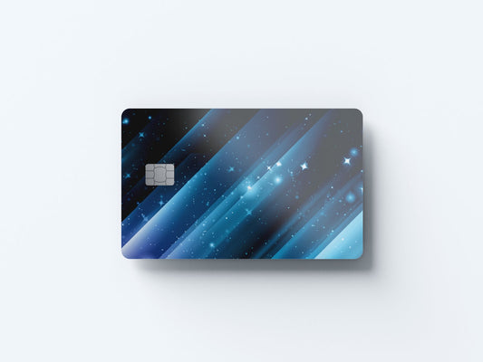 Watercolor galaxy design | credit card sticker | small chip | credit card skin for nursery and home wall decor.