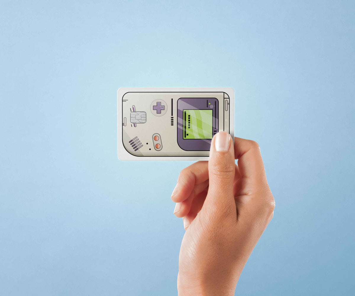 Gameboy - Premium Vinyl Credit Card Skin Cover by Wonderwallsboutique