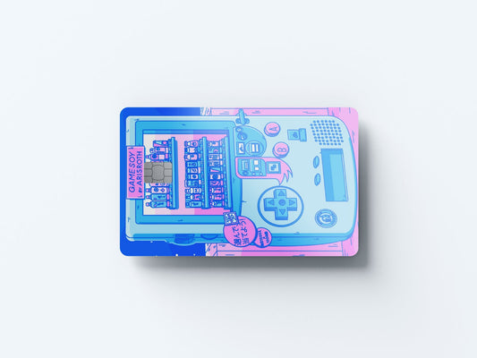 Watercolor game soy design | credit card sticker | small chip | credit card skin for nursery and home wall decor.