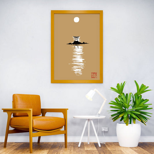 gate at the sea Asian Style Poster | Wall Art for Home & Office | High-Quality Print - High-Quality Visual Display