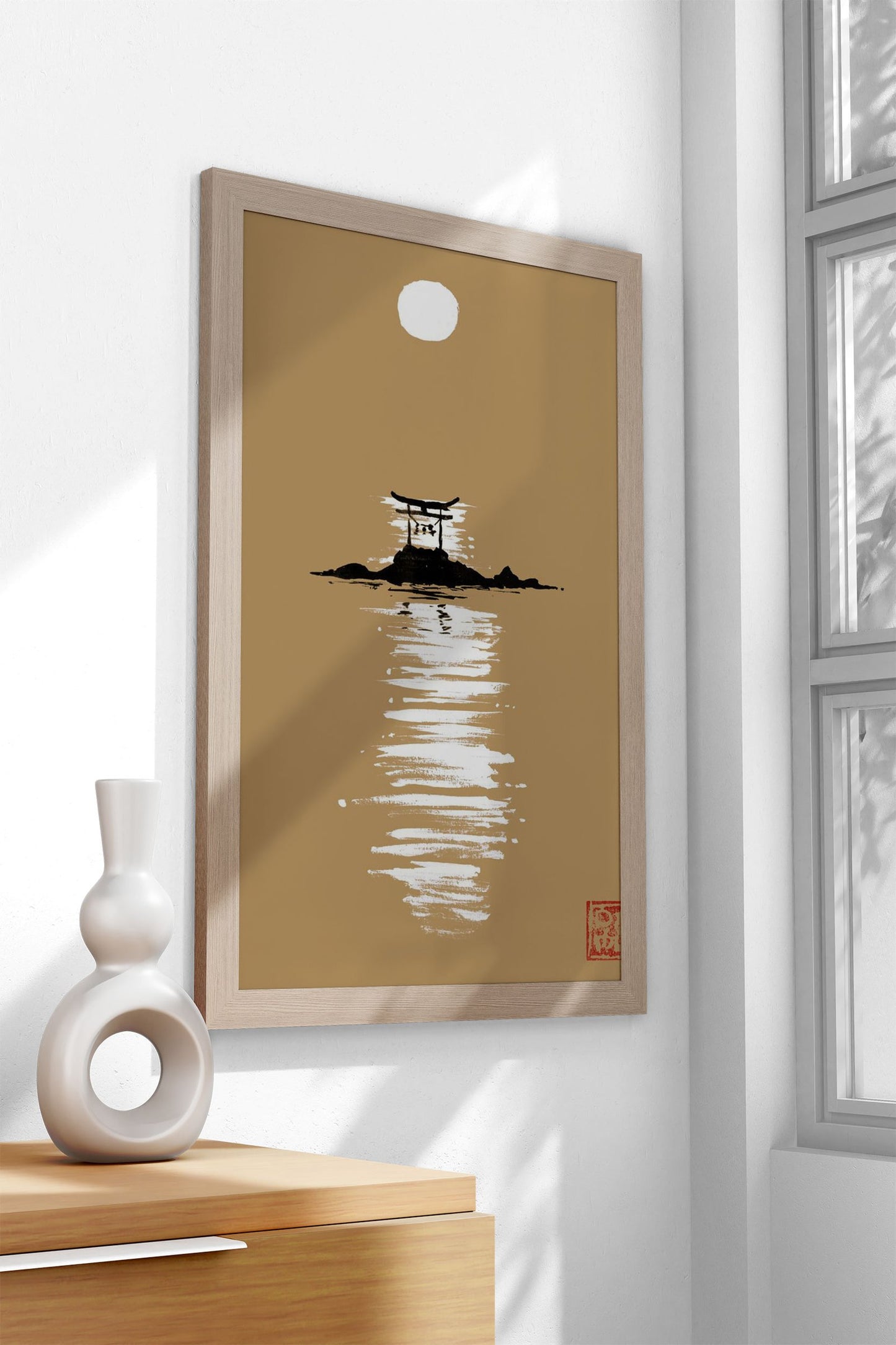 gate at the sea Asian Style Poster | Wall Art for Home & Office | High-Quality Print