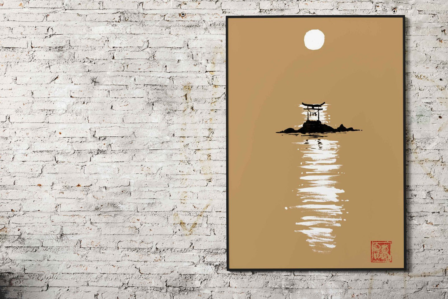 gate at the sea Asian Style Poster | Wall Art for Home & Office | High-Quality Print