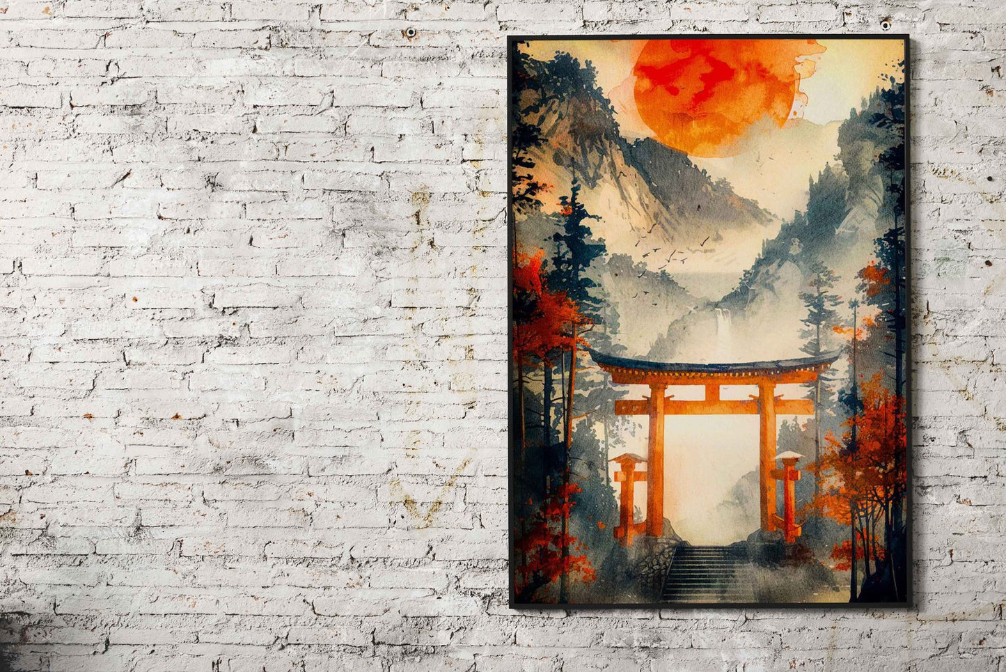gate japanese landscape Asian Style Poster | Wall Art for Home & Office | High-Quality Print - High-Quality Visual Display