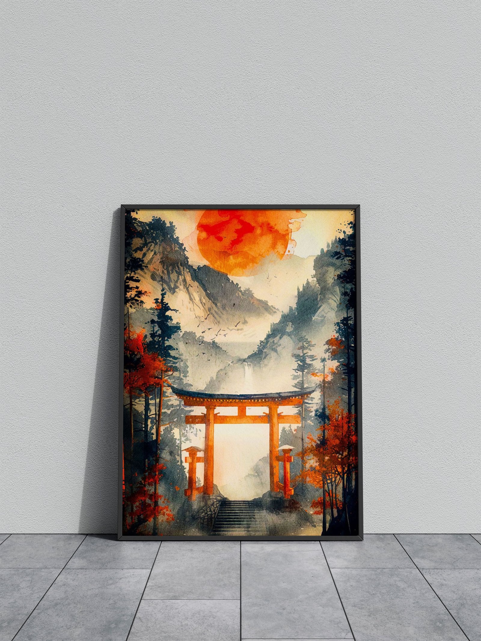 gate japanese landscape Asian Style Poster | Wall Art for Home & Office | High-Quality Print - High-Quality Visual Display