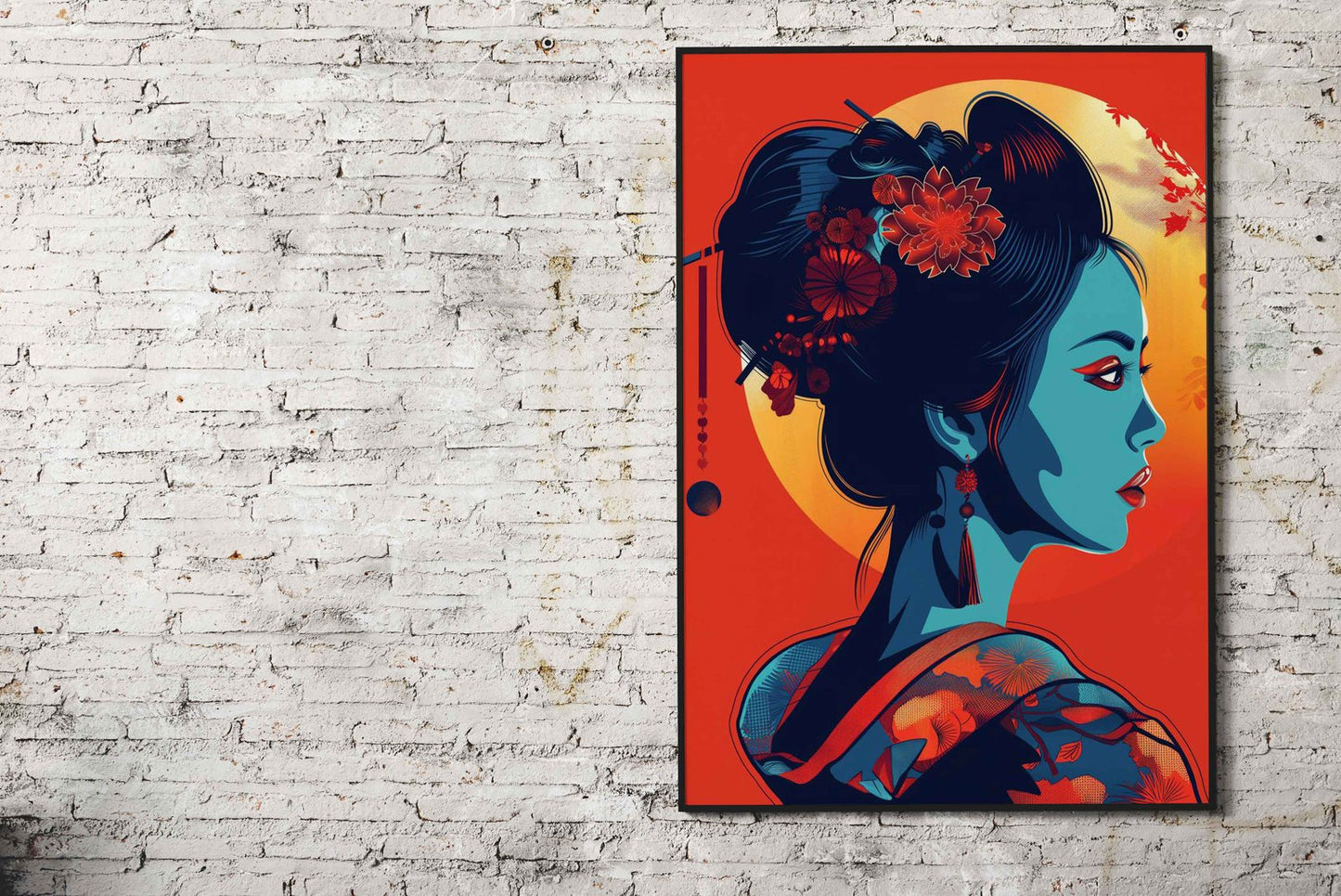 geisha japanese poster Asian Style Poster | Wall Art for Home & Office | High-Quality Print