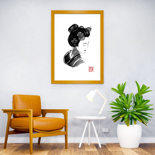 geisha mask Asian Style Poster | Wall Art for Home & Office | High-Quality Print - High-Quality Visual Display