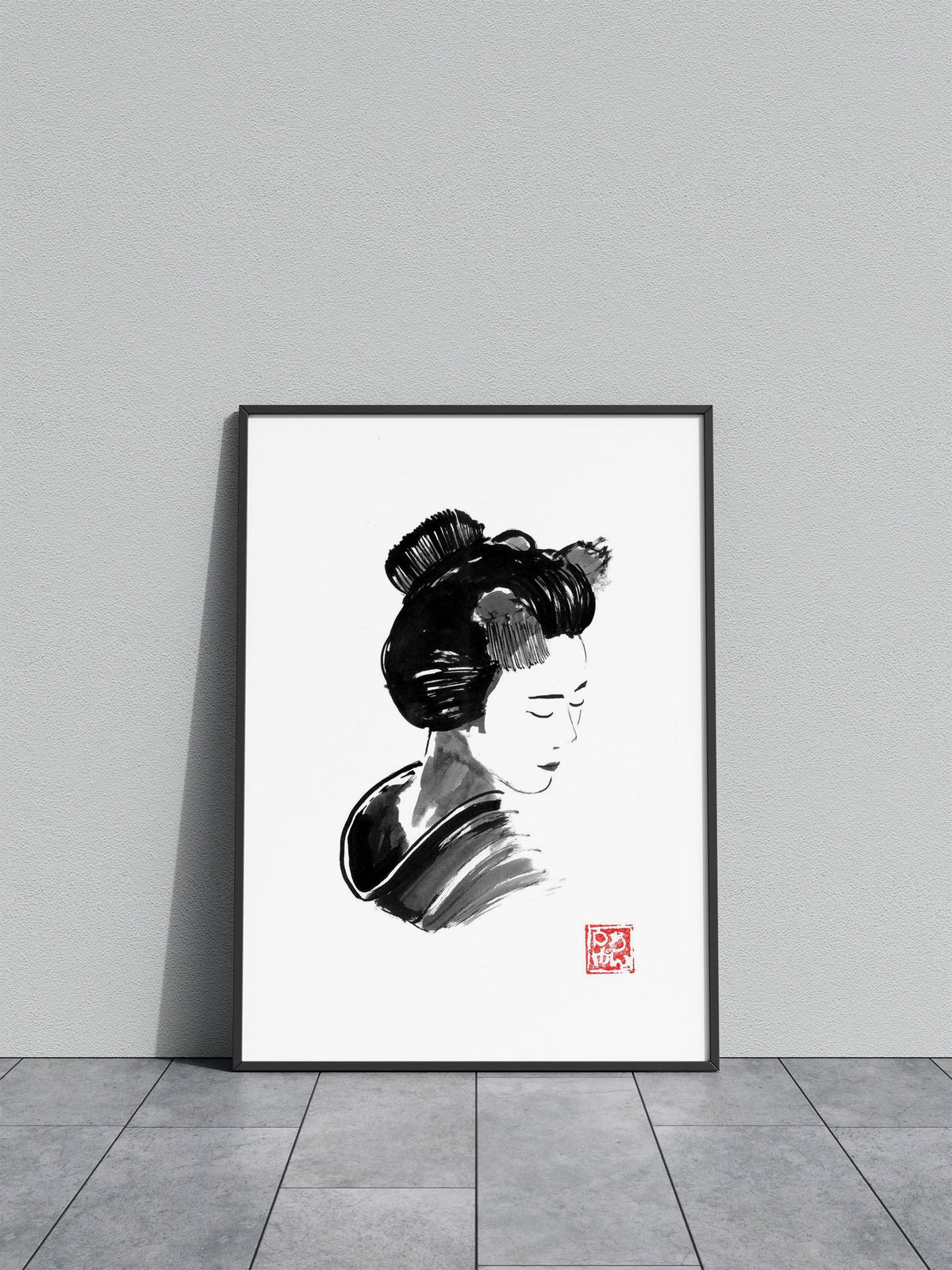 geisha mask Asian Style Poster | Wall Art for Home & Office | High-Quality Print - High-Quality Visual Display