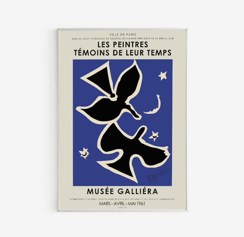 Vintage Print of Black Bird by Georges Braque