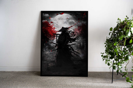 ghost samurai assassin Asian Style Poster | Wall Art for Home & Office | High-Quality Print - High-Quality Visual Display