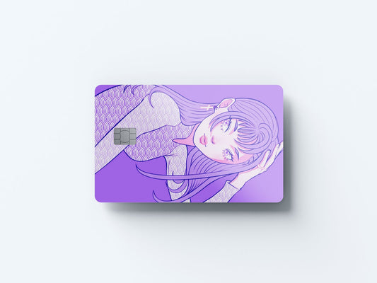 Watercolor glow design | credit card sticker | small chip | credit card skin for nursery and home wall decor.