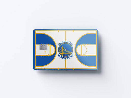 Watercolor golden state warriors courtside design | credit card sticker | small chip | credit card skin for nursery and home wall decor.