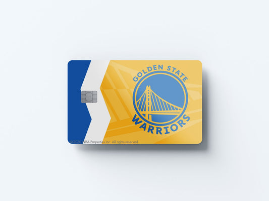 Watercolor golden state warriors crossover design | credit card sticker | small chip | credit card skin for nursery and home wall decor.