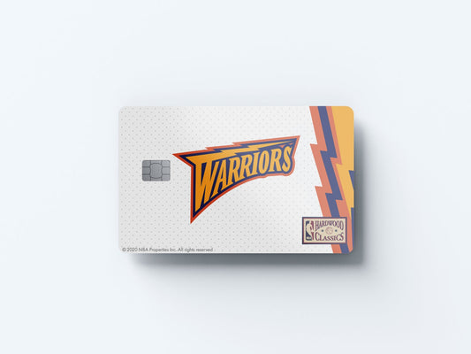 Watercolor golden state warriors home hardwood classics design | credit card sticker | small chip | credit card skin for nursery and home wall decor.