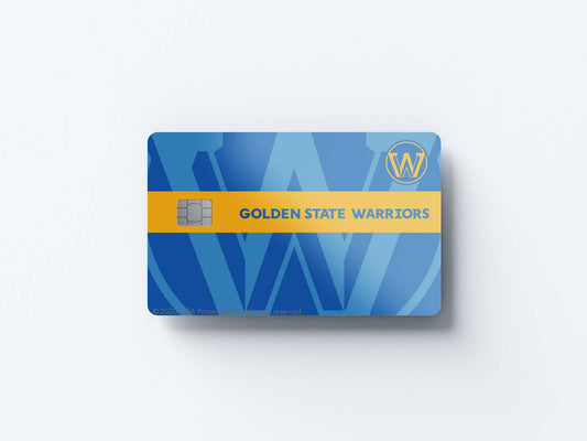 Watercolor golden state warriors midcourt design | credit card sticker | small chip | credit card skin for nursery and home wall decor.