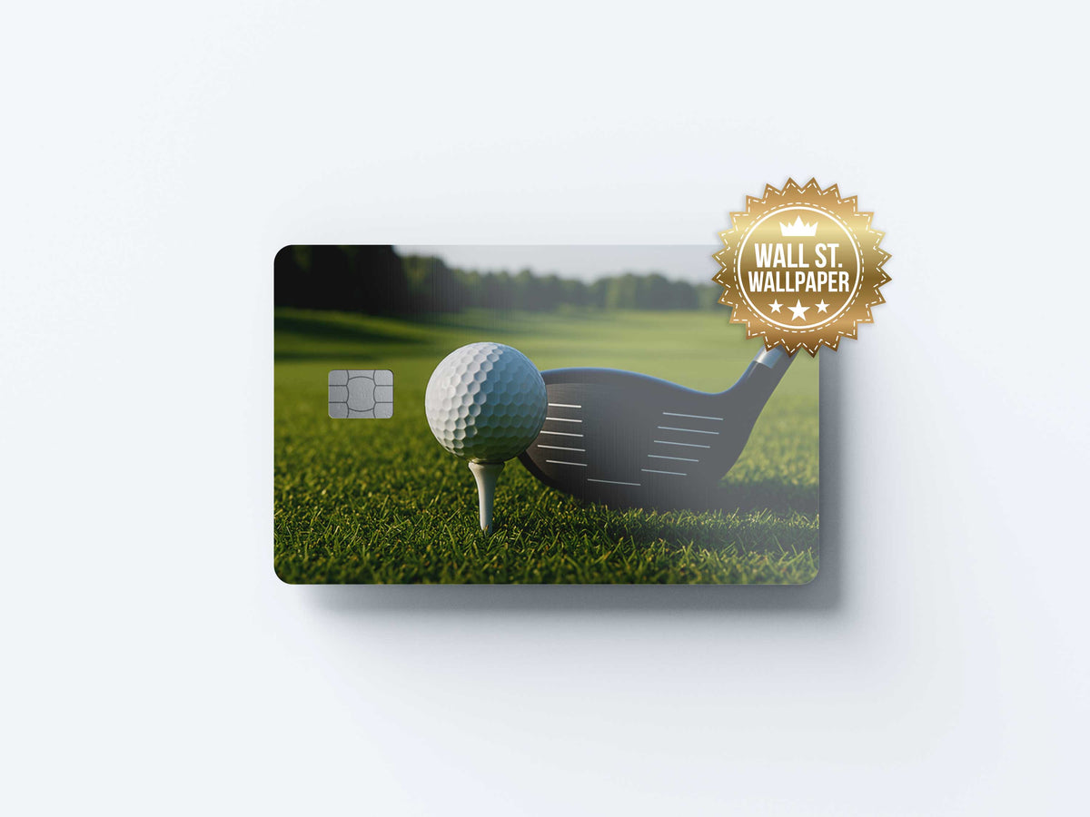 Golf - Premium Vinyl Credit Card Skin Cover by Wonderwallsboutique