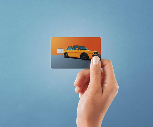 Watercolor golf mk2 design | credit card sticker | small chip | credit card skin for nursery and home wall decor.