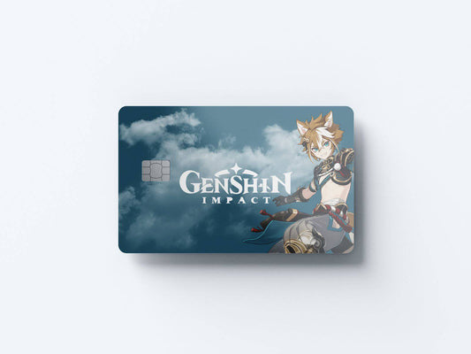 Watercolor gorou design | credit card sticker | small chip | credit card skin for nursery and home wall decor.