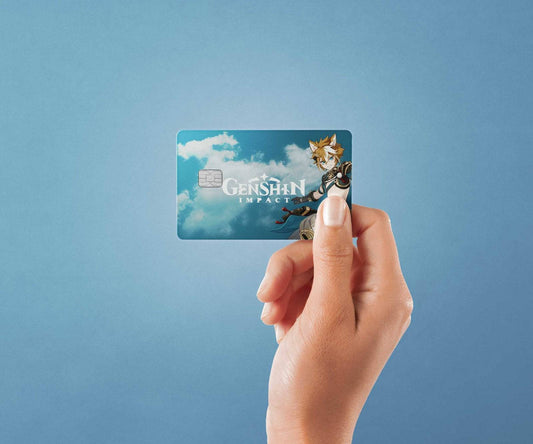 Watercolor gorou design | credit card sticker | small chip | credit card skin for nursery and home wall decor.