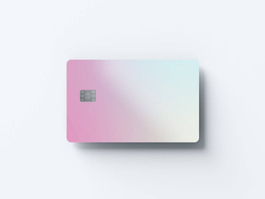 Watercolor gradient design | credit card sticker | small chip | credit card skin for nursery and home wall decor.