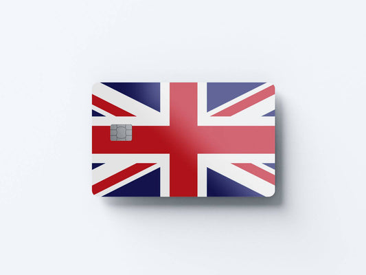 Watercolor great britain design | credit card sticker | small chip | credit card skin for nursery and home wall decor.
