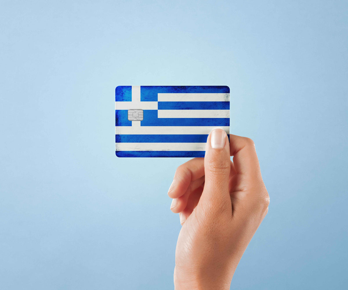 Greece - Premium Vinyl Credit Card Skin Cover by Wonderwallsboutique