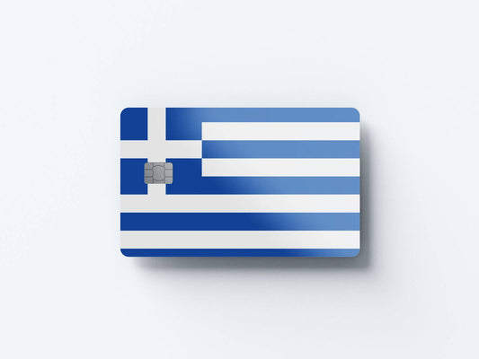 Watercolor greece design | credit card sticker | small chip | credit card skin for nursery and home wall decor.