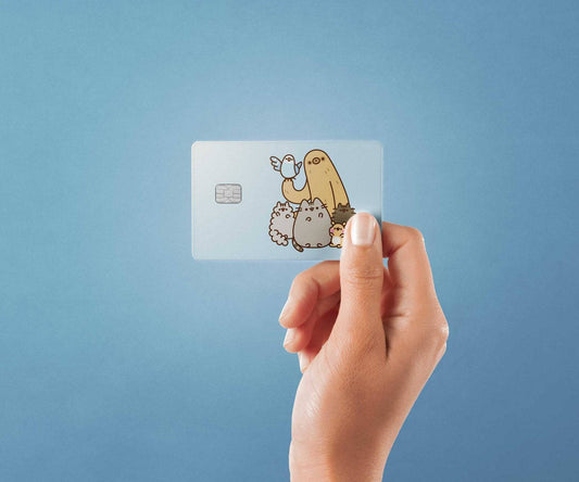 Watercolor group pic design | credit card sticker | small chip | credit card skin for nursery and home wall decor.