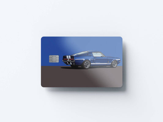 Watercolor gt500 design | credit card sticker | small chip | credit card skin for nursery and home wall decor.