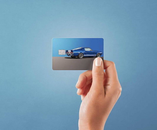 Watercolor gt500 design | credit card sticker | small chip | credit card skin for nursery and home wall decor.