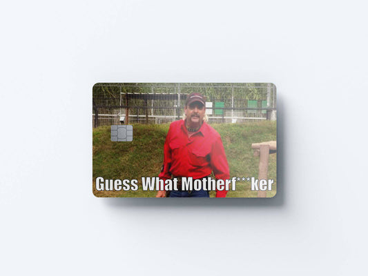 Watercolor guess what design | credit card sticker | small chip | credit card skin for nursery and home wall decor.