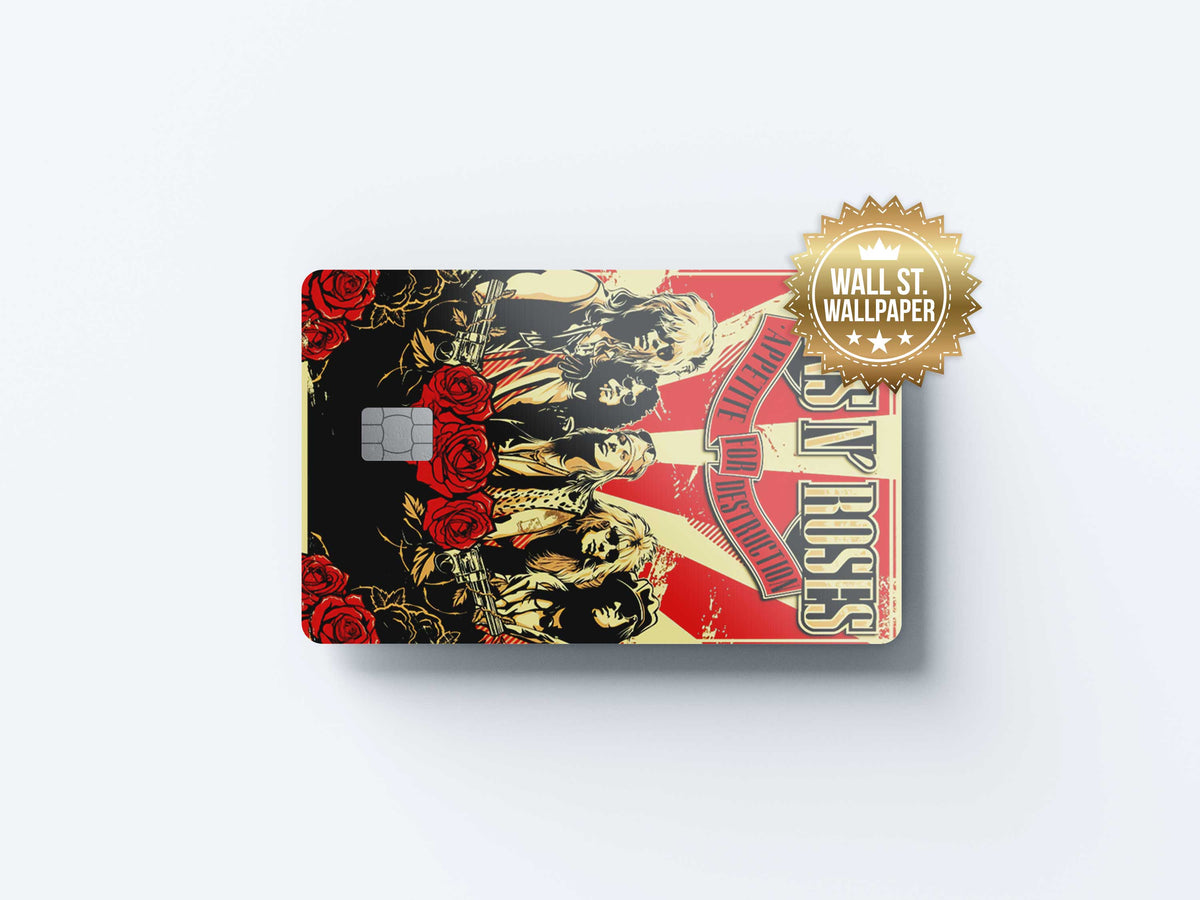Guns N Roses - Premium Vinyl Credit Card Skin Cover by Wonderwallsboutique