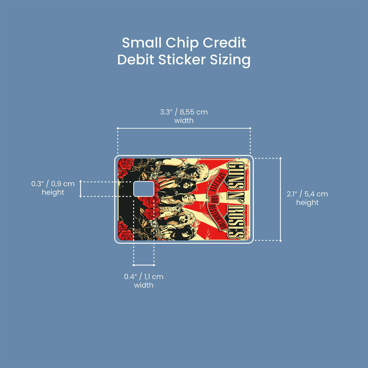 Guns N Roses - Premium Vinyl Credit Card Skin Cover by Wonderwallsboutique