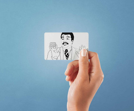 Watercolor hands up design | credit card sticker | small chip | credit card skin for nursery and home wall decor.