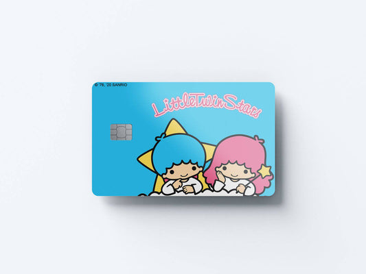 Watercolor hanging in the clouds design | credit card sticker | small chip | credit card skin for nursery and home wall decor.