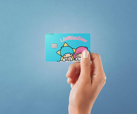 Watercolor hanging in the clouds design | credit card sticker | small chip | credit card skin for nursery and home wall decor.