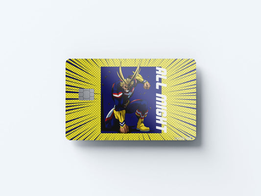 Watercolor hang time all might design | credit card sticker | small chip | credit card skin for nursery and home wall decor.