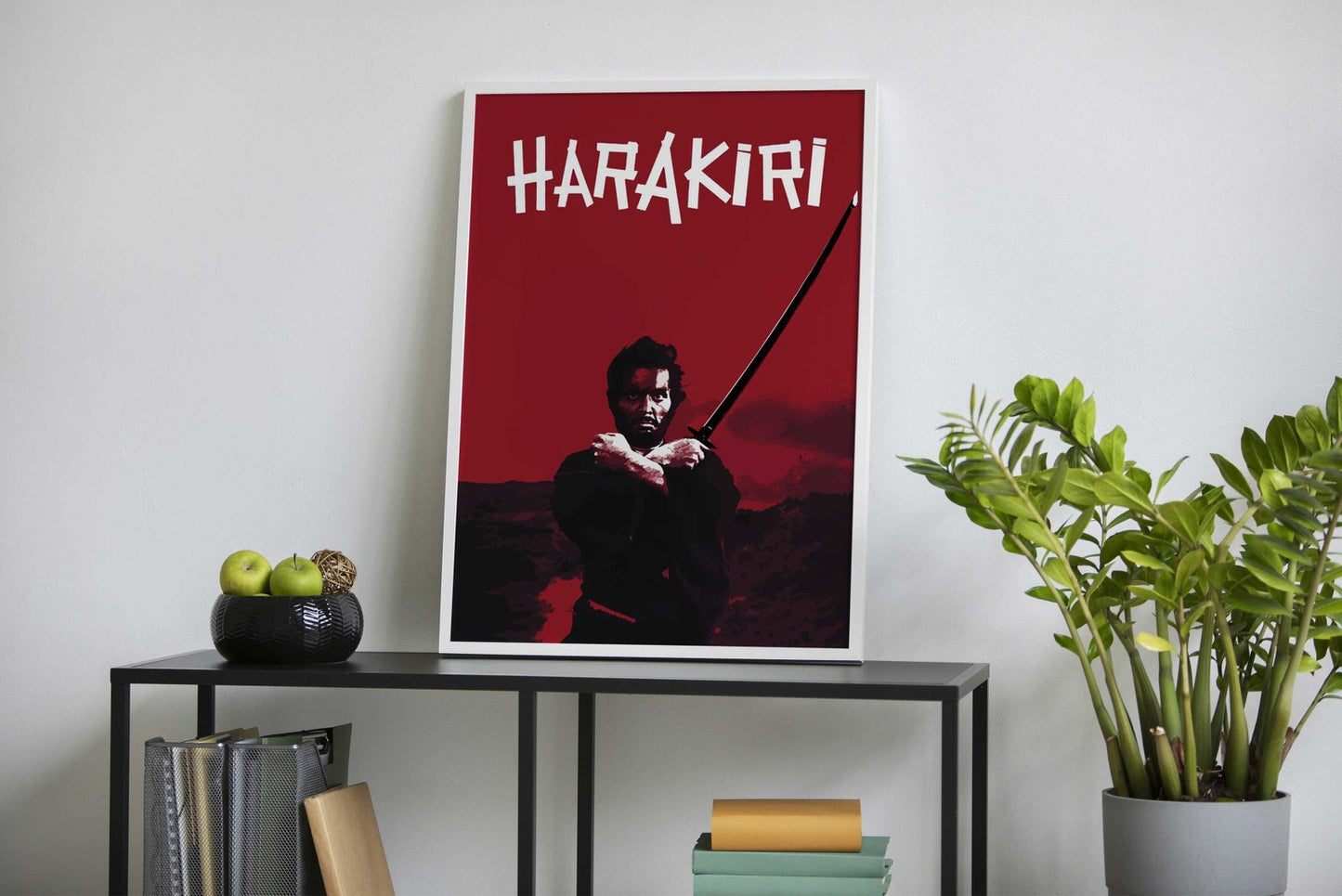 harakiri red minimalist Asian Style Poster | Wall Art for Home & Office | High-Quality Print - High-Quality Visual Display