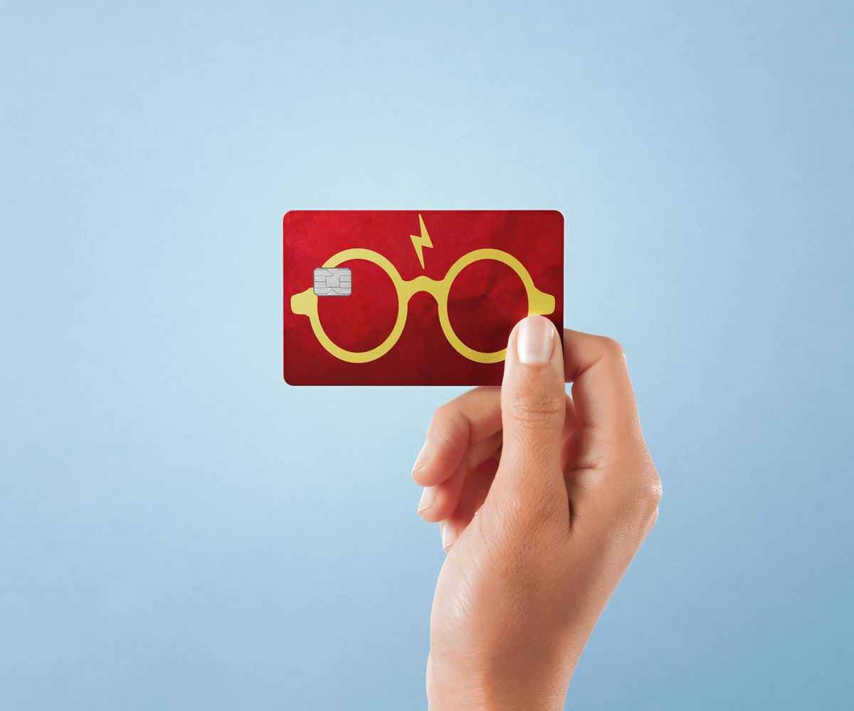 Harry Potter Glasses - Premium Vinyl Credit Card Skin Cover by Wonderwallsboutique