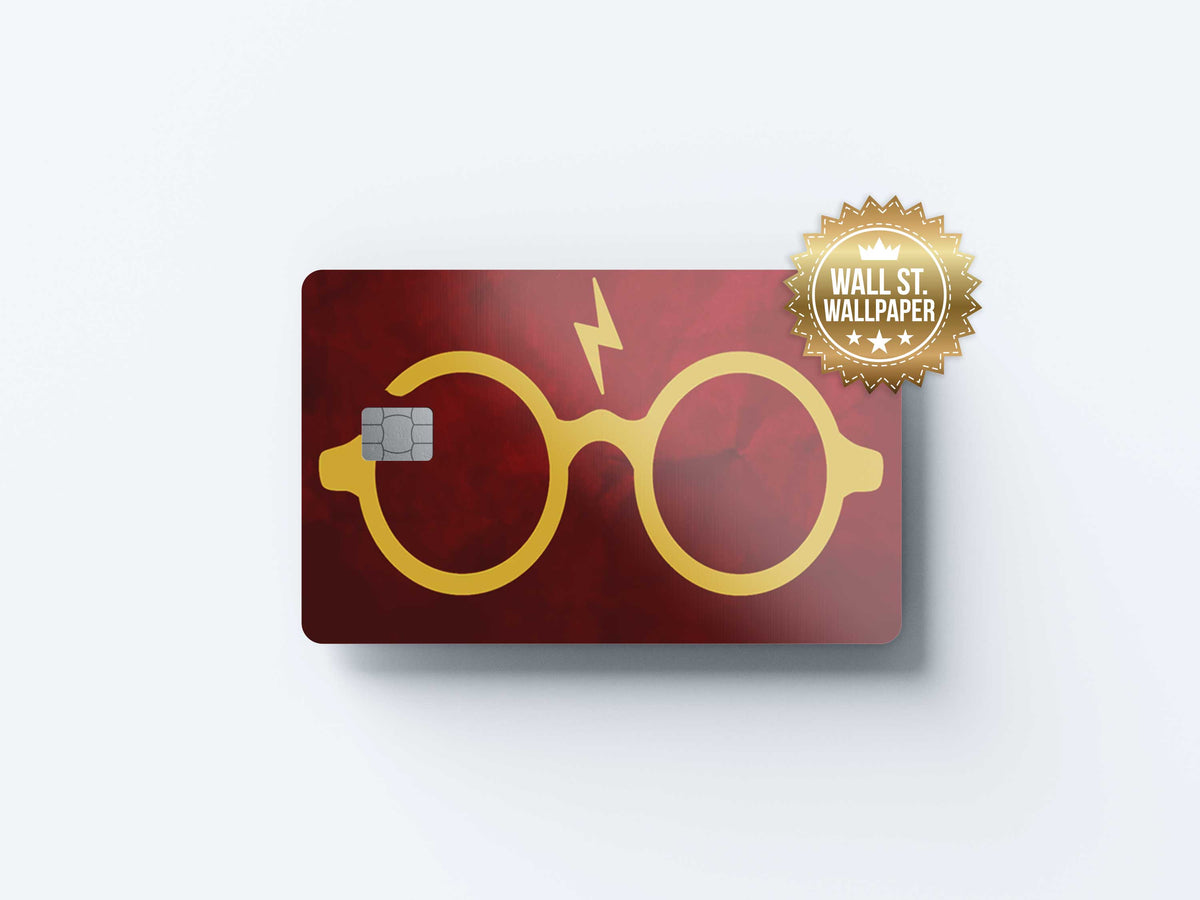 Harry Potter Glasses - Premium Vinyl Credit Card Skin Cover by Wonderwallsboutique