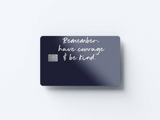 Watercolor have courage be kind design | credit card sticker | small chip | credit card skin for nursery and home wall decor.
