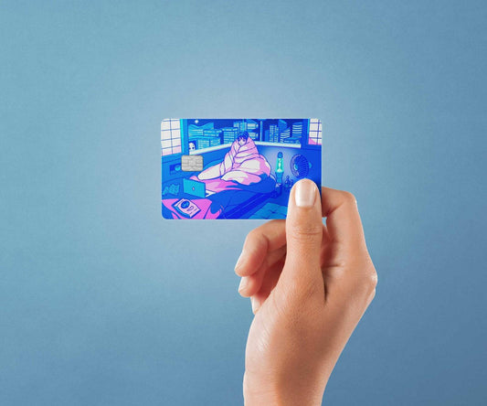 Watercolor haven design | credit card sticker | small chip | credit card skin for nursery and home wall decor.