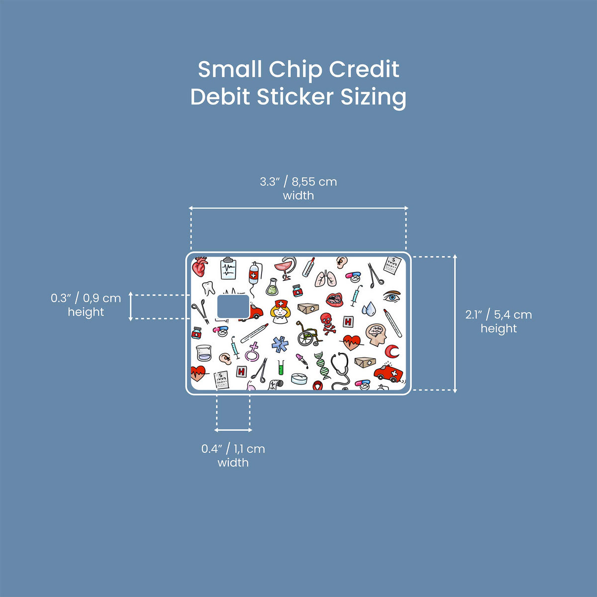 Health Care - Premium Vinyl Credit Card Skin Cover by Wonderwallsboutique
